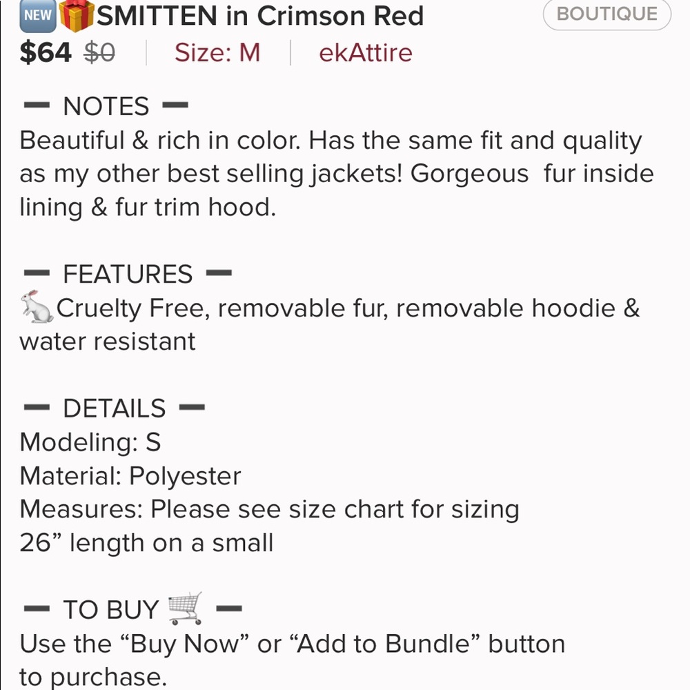 ekAttire SMITTEN in Crimson Red - Picture 7 of 8